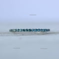 thumbnail image 3 of Blue Topaz Full Eternity Ring, 925 Sterling Silver Dainty Band, Promise Band, Micro Pave Set Thin Eterntiy Band, Gift For Her, 3 of 5