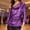 Purple, variant on Womens Metallic One Shoulder Top, Bell Sleeve Ruched Blouse for Holiday Party | Slim Fit Gold NYE Cocktail Wear,Size L