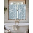 thumbnail image 4 of Blue White Starfish Bathroom Window Curtain, Coastal Ocean Summer Sea Nautical Light Filtering Coffee Kitchen Curtains, Bedroom Living Room Curtains 2 Panel 84"x54", 4 of 6