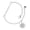 Silver, variant on Gold-tone Crystal Ship Wheel - Direction - Goldtone Class of 2026 Delicate Bar Bracelet, 8.5"