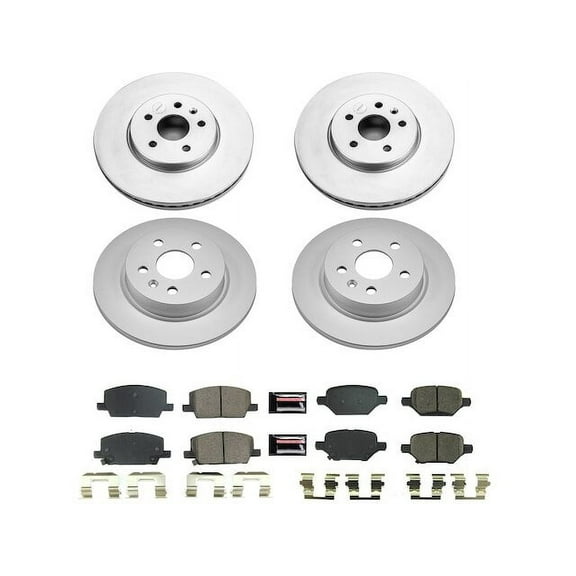 Front and Rear Brake Pad and Rotor Kit - Compatible with 2018 - 2022 Chevy Trax 2019 2020 2021
