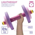thumbnail image 3 of Modern Innovations Kids Weight Set (20 Pack) Toy Dumbbells, Baby Dumbbell Workout Weights, Fun Fitness and Exercise Equipment for Toddlers (Pink & Purple), 3 of 7