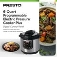 thumbnail image 3 of Presto® 6-Quart Programmable Electric Pressure Cooker Plus, 3 of 12