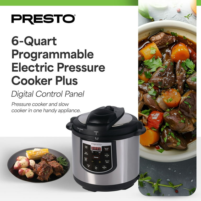 Presto Electric Manual Presto 01365 Qt S/s Delx Pressure Cooker