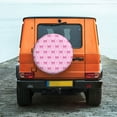 thumbnail image 6 of Susaid Pink bows Print Tire Covers,Waterproof Anti-UV Snow Sun Rain Tire Covers for RV,Truck, SUV, Trailer, Camper-17 inch, 6 of 6