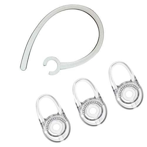 epacks 3 Replacement Eargel and 1 Earhook for Plantronics M70, M90, Voyager Edge
