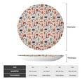 thumbnail image 2 of Bingfone Paris Print Bone China Dinner Decorative Plates,Handmade Ceramic Dinner Plate with Stand for Home Club-10in, 2 of 6
