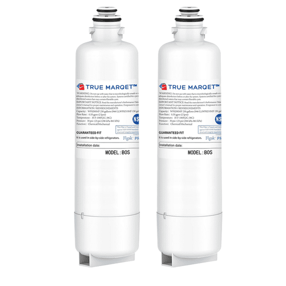 TRUE MARQET Replacement for BORPLFTR50 Bosch Ultra Clarity Pro Refrigerator Water Filter, BORPLFTR55, 12033030, 12028325, 11025825, 11032531, B36CT80SNS, B36CL80ENS, WFC100MF, WFS200MF, 2 Pack New