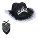 thumbnail image 1 of Sombrero de vaquero occidental Macarena con lentejuelas negro, 1 of 8