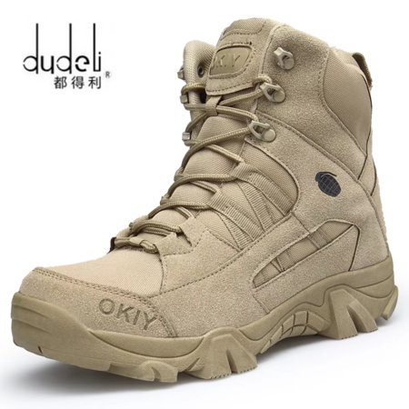 

LBNGJZ Stylish Lightweight Men‘s Outdoor Breathable Hiking Boots for Autumn - Non-Slip Desert Ankle Boots Fashion Sneakers