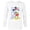 White, variant on Disney Mickey Mouse Retro Vintage Summer Beach Vacation Vibe - Long Sleeve T-Shirt for Men - Customized-White