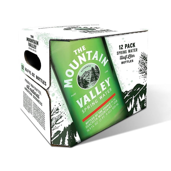 Mountain Valley Spring Water 500 ML Spring in Glass
