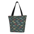 thumbnail image 1 of Fotbe River Freshwater Fish Pattern Beach Tote,Shoulder Handbag,Spacious Tote Bag,Lightweight Travel Bag,Versatile Shopping Bag, 1 of 6