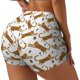 thumbnail image 1 of Fotbe Leopard Print Shorts Sin Costuras – Shorts Deportivos de Cintura Alta para Mujer, Elásticos para Gimnasio, Yoga, Running o Ciclismo-Medium, 1 of 8