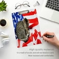 thumbnail image 5 of FMSHPON American Flag 3D Cat Kitten Clipboard Hardboard Wood Nursing Clip Board and Pull for Standard A4 Letter 13x9 inches, 5 of 8