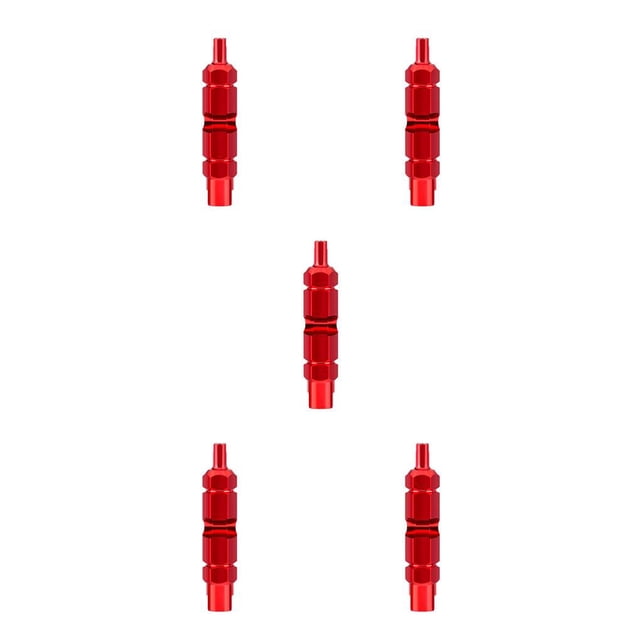 ziyahi Double-head Bicycle Wrench Valve Core Disassembly Tool Multifunction Valve Core Removal Tool Wrench Disassembly Tubeless Tool red 5Set