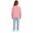 thumbnail image 6 of Girls Crew Neck Sweatshirt No Hood - Kids Fall Casual Solid Print Long Sleeve Pullover Tops with Pockets, 5 Years, 6 of 7