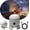 Snowflakes, variant on galaxy projector night light Dynamic Rotating LED Ocean Wave Projector Light (Christmas) | Multi-angle positioning directs a rotating ocean scene toward ceilings or walls for bedroom ambience