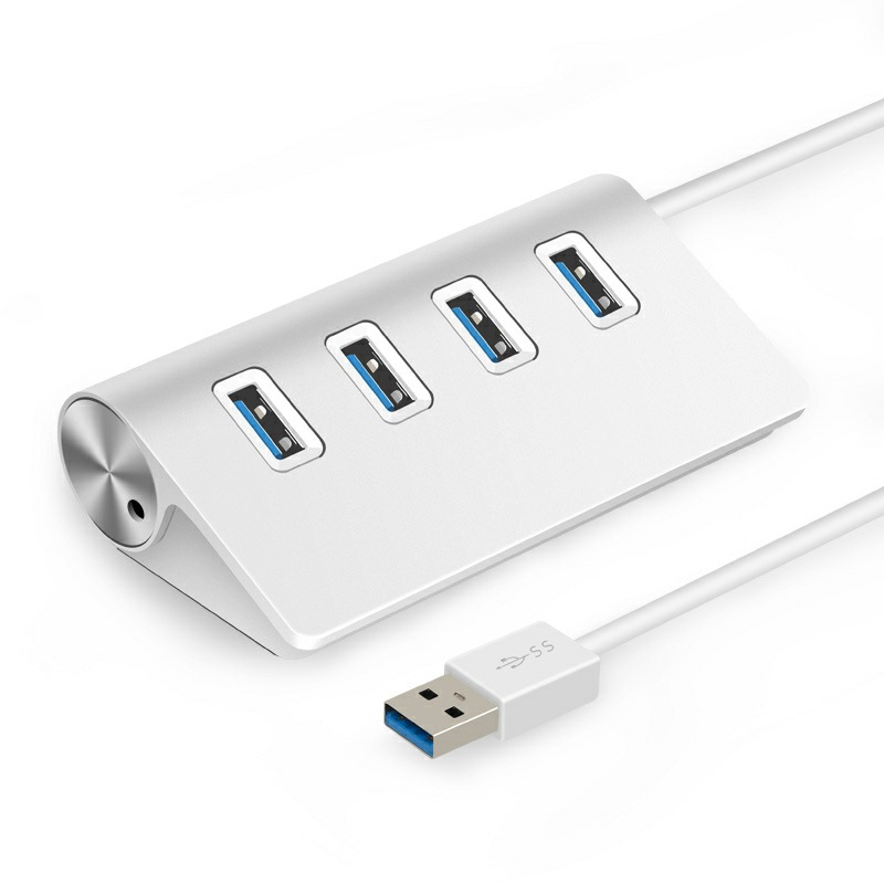 4-Port USB 3.0 Hub – 5Gbps High-Speed Data – Portable Compact Splitter For PC, Mac, Laptop