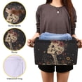 thumbnail image 3 of Yayeee 2 Pack Canvas Storage Basket with Handles for Shelves Fabric Bins Closet Organizer, Skeleton with Flowers Pattern, 3 of 8
