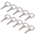 thumbnail image 4 of 10 piezas de perno de ojo de acero inoxidable 304, tornillo de anillo redondo de elevación, hardware de fijación M6x25, 4 of 12