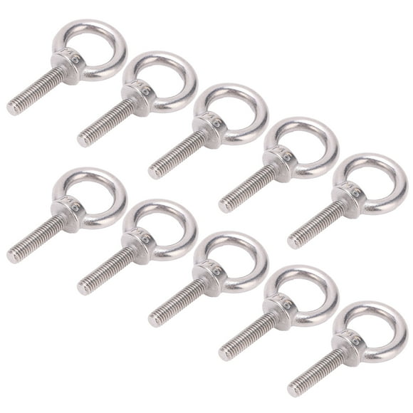 Eye Screw Bolt, 10Pcs Eye Bolt for Machinery and Equipment