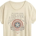 thumbnail image 3 of Marvel Captain America - Band Tee Style - Women's Short Sleeve Graphic T-Shirt, 3 of 5