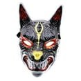 thumbnail image 4 of Halloween Cosplay Intégral Réaliste Effrayant Mascarade Coiffe Noire, 4 of 10