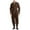 N102-Brown, variant on RMGVDSD 4 Pcs Halloween Mens Outfits Set Classic Lace Up Shirt Long Sleeve Shirts Pants Accessories Set Fashion Casual Tracksuit