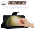 thumbnail image 4 of for Samsung Galaxy S22 Ultra Wallet Case, Elegant Card Holder Cash Slot PU Leather Kickstand Shoulder Strap Shockproof Protective Flip Women Girls Case Cover for Samsung Galaxy S22 Ultra, Black, 4 of 6