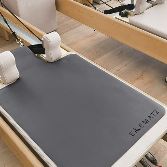 Gray Pilates Reformer Mat