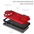 thumbnail image 4 of Decase for iPhone 14 Hybrid Rugged Case with Slide Camera Lens Cover Built-in Kickstand Full Body Protection Shockproof Scratch Resistant Slim Thin Case for iPhone 14,Red, 4 of 8