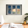 thumbnail image 3 of Elephant Stock Window To Beach Scene Wall Art - Beach Canvas Canvas - 12" x 8", 3 of 8