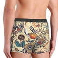 thumbnail image 3 of Uemuo Floral With Birds And Fantasy Flowers Pattern Men's Boxer Briefs,Trunk Anti-Chafing,Comfortable, Durable, and Stylish Underwear-XX-Large, 3 of 9