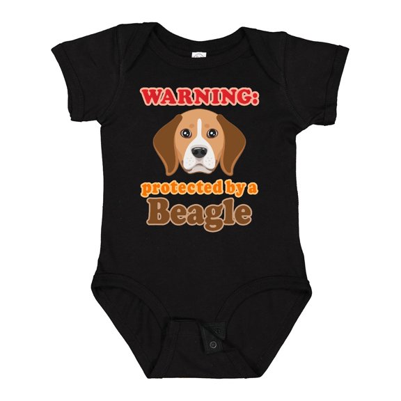 Inktastic Beagle Dog Protected by Boys or Girls Baby Bodysuit