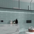 thumbnail image 2 of Azulejo de vidrio para metro Lovdeco Water Wave Light, verde, 75 x 300 mm, 2 of 9