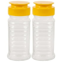 BESTOYARD 2Pcs Reusable Honey Dispenser Bottles for Kitchen Condiments and Sauce Storage