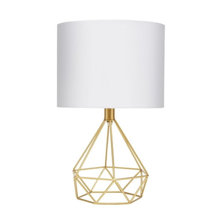 - Celeste 16” Wire Prism Table Lamp, Gold