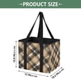 thumbnail image 2 of Collapsible Car Trunk Organizer with Handles 600D Oxford for Car Kitchen and Home Storage, Brownish Red and Black 13× 10.2×10.8inch, 2 of 6