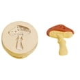thumbnail image 1 of Cabeza De Sello Serie de frutas y hongos cabeza de sello de sellado decoración de sobre de invitación de cobre redondo Ehuebsd Libre de BPA, 1 of 6
