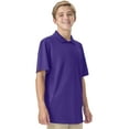 thumbnail image 4 of Classroom School Uniforms Big Kid Moisture Wicking Polo CR860Y, S, Dark Purple, 4 of 6