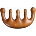 thumbnail image 1 of Wooden Massage Comb with Wide Tooth, Scalp Massager Round Tooth Comb, Gua Sha Manual Lymphatic Drainage Massage Tool, Fatigue Relieve Acupoint Massager, 1 of 7