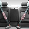 thumbnail image 2 of Chririnla Car Seat Belt Pads Skin-Friendly Polyester, Compatible with, Suitable for Cars, Pink Heart Leopard Print, 2 of 8