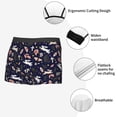 thumbnail image 3 of Gukieu Retro Rabbit Flower Print Men's Boxer Briefs, High Elastic Moisture Wicking Boxer Briefs Underwear-Medium, 3 of 5