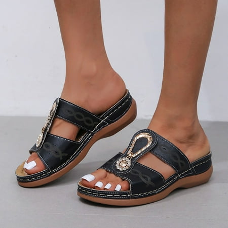 

HIBRO Fashion Women s Casual Shoes Breathable Thick-soled Outdoor Leisure Sandals