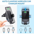thumbnail image 5 of Tancola Car Wireless Charger   Adjustable Angles Clip-On Cup Holder Mount For iPhone, 5 of 7