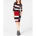 thumbnail image 4 of bar III Womens Striped Sweater Dress, Multicoloured, XX-Large, 4 of 5