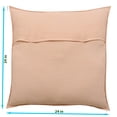 thumbnail image 3 of Stylo Culture Indian Sofa Throw Pillow Covers 24 x 24 Big Hand Embroidered Peach Bohemian 60 x 60 cm Home Decor Cotton Mirrored Square Cushion Covers | Set Of 5, 3 of 4