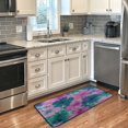 thumbnail image 5 of 39x20 Inch Non-Slip Floor Mat Hallway Runner Rug Entrance Floor Mat Runner for Kitchen and Living Room Pink and Teal Tie-dye, 5 of 8