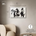 thumbnail image 5 of Horses in Ink Framed High-Gloss Acrylic Glass Wall Art Farm Animals Art by Art Remedy, White Frame, 30 x 20, 5 of 7